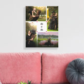 White Simple Persoonlijke Love You Collage Foto Canvas Afdruk (Insitu (Woonkamer))