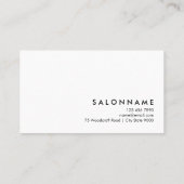 White Simple Professional-benoeming Visitekaartje (Achterkant)