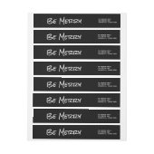 White Simple Script Be Merry Holiday Labels (Vel)