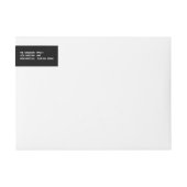 White Simple Script Be Merry Holiday Labels (Voorkant)