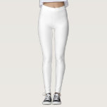 White Simple Solid Leggings<br><div class="desc">Witte,  eenvoudige,  vaste Leggings</div>