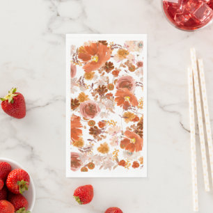 White Sinaasappel Floral Abundance Bouquet Wedding Servet