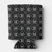 White Skull and Crossbones graphic Pattern Blikjeskoeler (Achterkant)