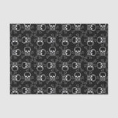 White Skull and Crossbones graphic Pattern Tissuepapier (Voorkant)