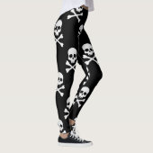 White Skull and Crossbones Pattern Leggings (Rechts)