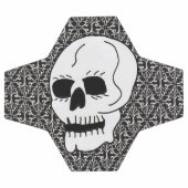 White Skull Black Eyes on  Scrolled Damask Voetbal (Enkel)