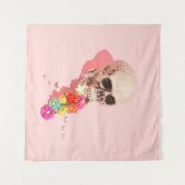 WHITE SKULL CENTERPIECE WANDKLEED (Voorkant (horizontaal))