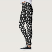 White Skull Gothic Pattern Leggings (Links)