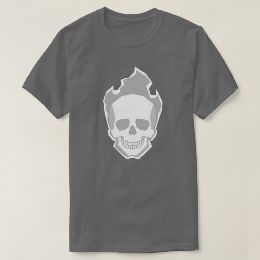 White Skull Graphic T-Shirt – Minimal Clean Skull (Design voorkant)