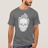 White Skull Graphic T-Shirt – Minimal Clean Skull (Voorkant)