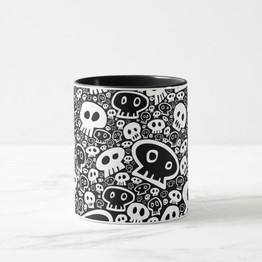 White Skull Pattern Mok (Midden)