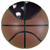 White skulls on purple pattern basketbal (Rechts)