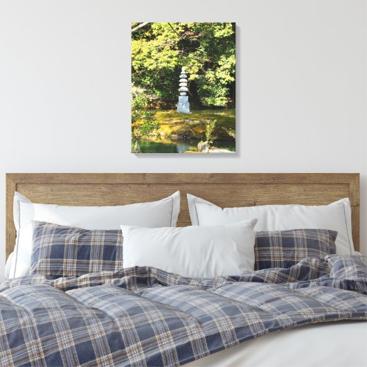 White Snake Pagoda / Hakuja No Tsuka Canvas Afdruk (Insitu (Slaapkamer))