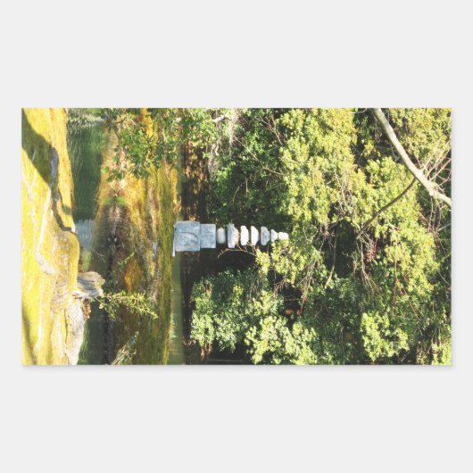 White Snake Pagoda / Hakuja No Tsuka Rechthoekige Sticker (Voorkant)