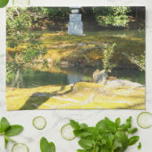 White Snake Pagoda / Hakuja No Tsuka Theedoek (Gevouwen)