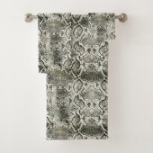 White Snake print Bad Handdoek (Insitu)