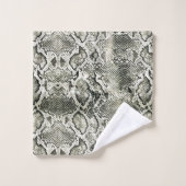 White Snake print Bad Handdoek (Wasdoekje)