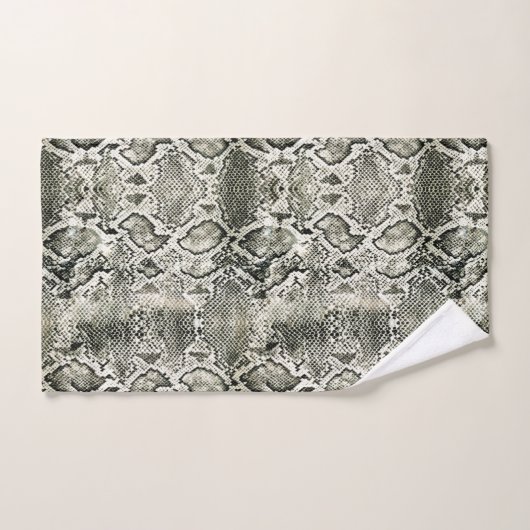 White Snake print Bad Handdoek (Handdoek)