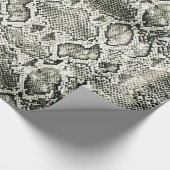 White Snake print Cadeaupapier (Hoek)