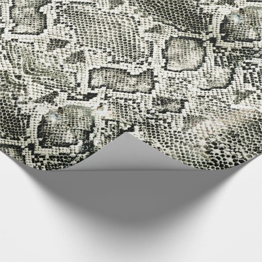White Snake print Cadeaupapier (Hoek)
