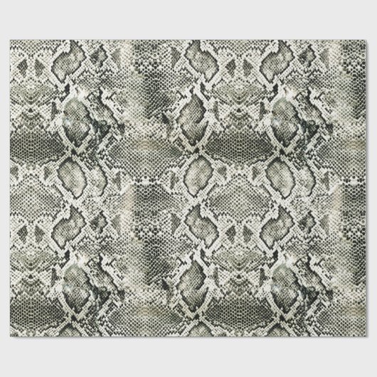 White Snake print Cadeaupapier (Vlak)