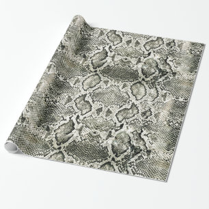 White Snake print Cadeaupapier