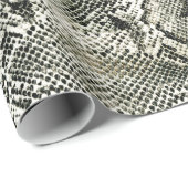 White Snake print Cadeaupapier (Rol Hoek)