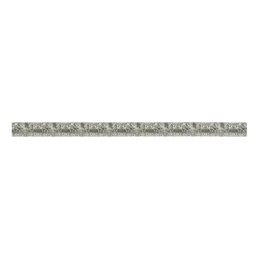 White Snake print Grosgrain Lint (Voorkant)