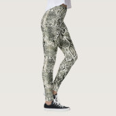 White Snake print Leggings (Rechts)