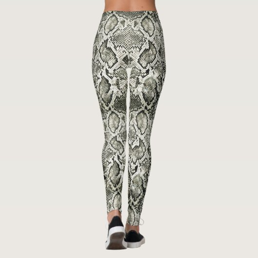 White Snake print Leggings (Achterkant)