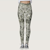 White Snake print Leggings (Voorkant)
