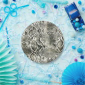 White Snake print Papieren Bordje (Feest)