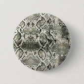 White Snake print Ronde Button 5,7 Cm (Voorkant)