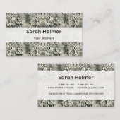 White Snake print Visitekaartje (Voorkant / Achterkant)