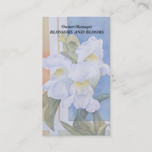 WHITE SNAP DRAGONS  VISITEKAARTJES (Voorkant)