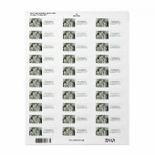 White Snapdragons Return Address Label (Full Sheet)