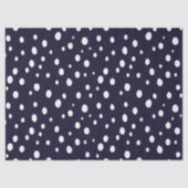 White Snow Dot Pattern Satin Tissuepapier (Voorkant)