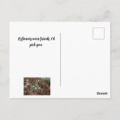 White Snow Drop Celebration Denken aan jou Briefkaart (Achterkant)
