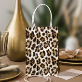 White Snow Leopard Print Safari Party ID1157 Medium Cadeauzakje