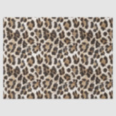 White Snow Leopard Print Safari Party ID1157 Tissuepapier (Voorkant)