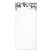 White Snow Winter Kerstfotokaarten Reclamekaart (Achterkant)