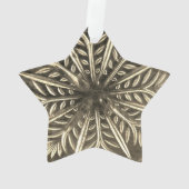 White Snowflake Design Ornament (achterkant)
