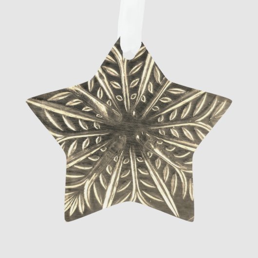 White Snowflake Design Ornament (achterkant)