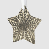 White Snowflake Design Ornament (voorkant)