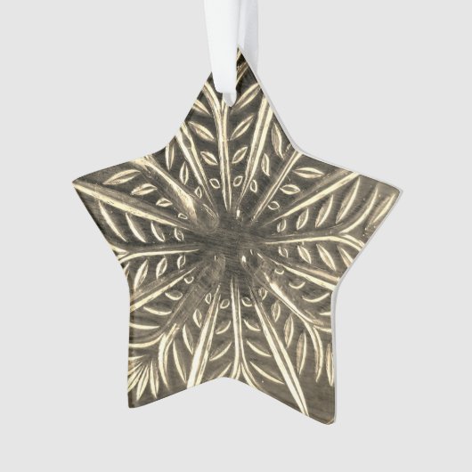 White Snowflake Design Ornament (voorkant)