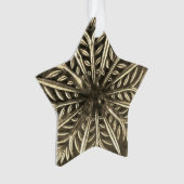 White Snowflake Design Ornament (voorkant)