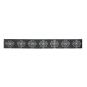 White Snowflake Design Ribbon Satijnen Lint (Voorkant)