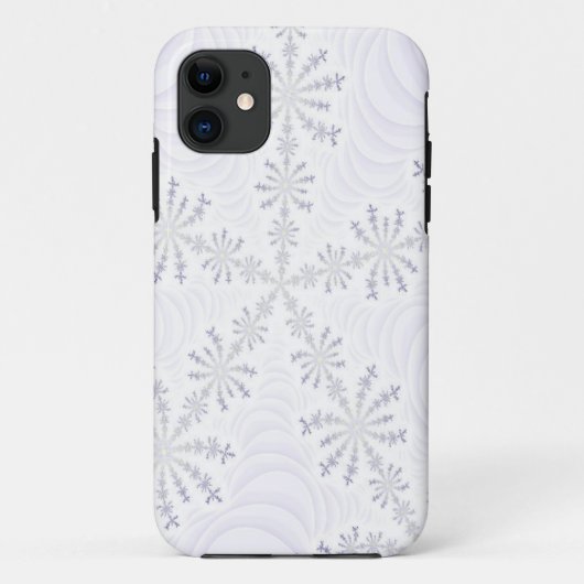 White Snowflake Fractal iPhone 5 Hoesje (Achterkant)