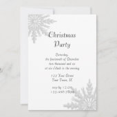 White Snowflake Holiday Kerstfeest Kaart (Voorkant)