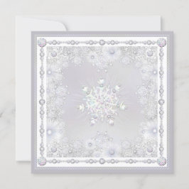 White Snowflake Kaart
